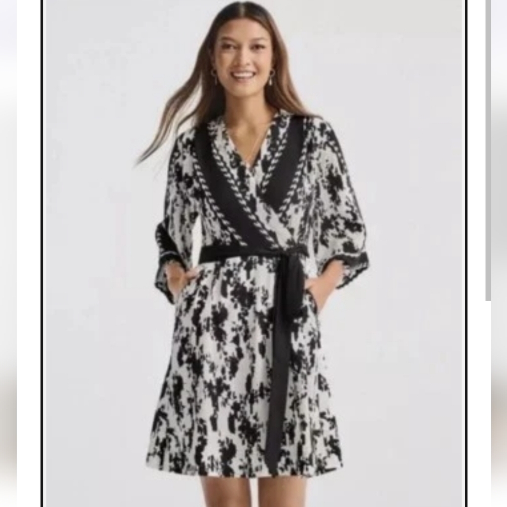 Cabi X-Factor Dress Style #6369, Black/White Women's Size M NWOT
